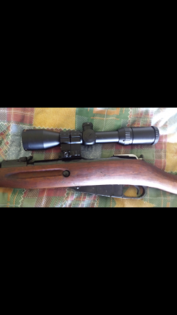 Se vende mosin nagant  m38 modelo corto.calibre 7,62x54r.con bases Weaver atornilladas a la accion.anillas 01