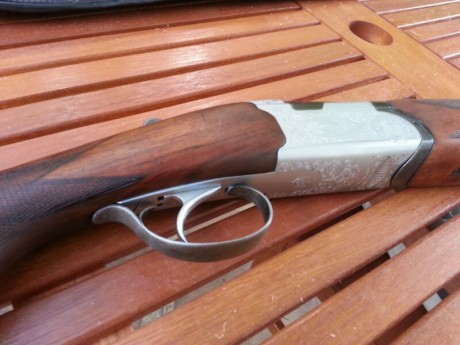 Hola a todos. Pongo a la venta mi antigua Beretta de plato. Se trata de una S56e,  monogatillo, con * 02