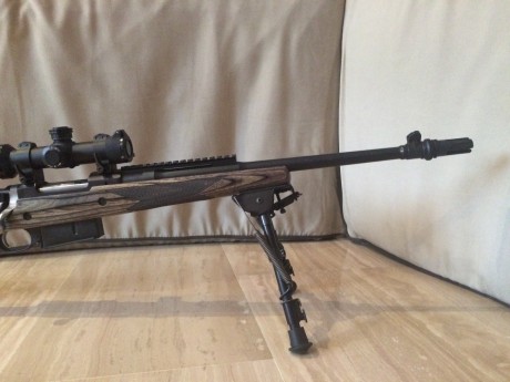 Vendo mi rifle RUGER. Es precioso, versión AMERICANA (no europea).

Calibre 308

4 cargadores.
Bipode 00