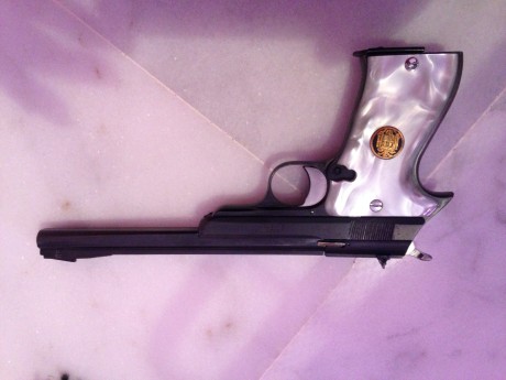 Hola

Vendo pistola 22 lr FR TÁRGET año 1967 con el cañón redondeado.
Muy bonita guiada en F y en Sevilla
Funciona 01