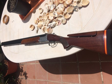 Vendo escopeta Miroku MK38 Trap. 3 polichoques Briley de 3, 2 y 1 estrella. Selector de tiro. Culata regulable. 01