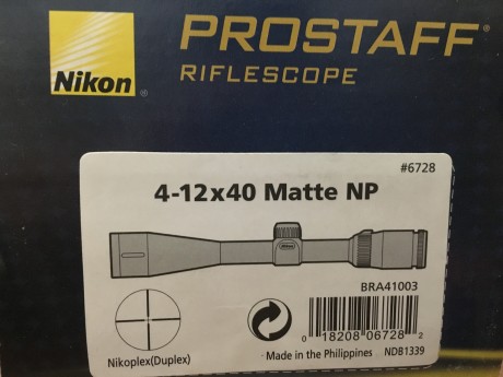 Vendo Nikon Prostaff en perfecto estado, como nuevo.
Tubo de 1" y estado sin ninguna marca.
Mucha 01