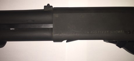 Se vende esta espectacular escopeta REMINGTON 870 POLICE MAGNUM, del calibre 12 (admite cartuchos standard 02