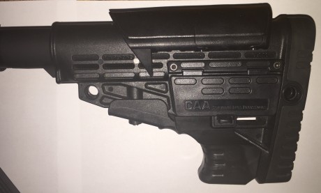 Se vende este espectacular rifle AR15, fabricado por SOCOM, en calibre 9mm PB, y con cañón de 12".
El 21