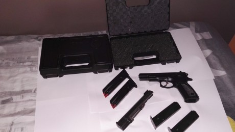 Pistola cz75B 9mm y kit del 22 original  , consta de pistola cz75B con gatillo afinado y tope final de 00