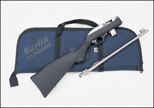 Se vende marlin 70pss paposse 22lr. Desmontable.
Precio: 200 €. Gastos, la mitad cada uno. 00