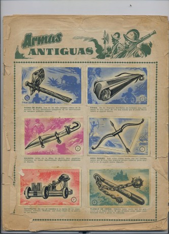 Hola. Hace tiempo me regalaron una joya. Se trata de un albun de cromos de armas que es una pasada. No 00