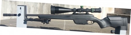 Vendo rifle Steyr SSG04 en calibre .308 en excelente estado de conservación. Ha disparado conmigo una 01