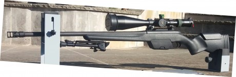 Vendo rifle Steyr SSG04 en calibre .308 en excelente estado de conservación. Ha disparado conmigo una 00