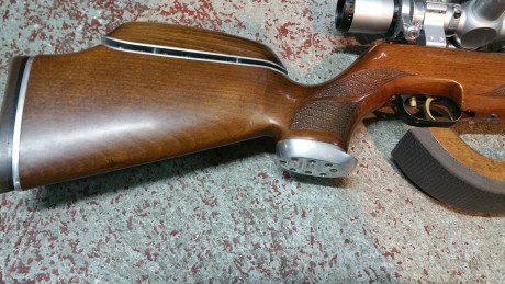 Vendo HW97 K calibre 4,5 
Potencia 15,5 julios.
Exterior:
Culata preparada para ft con carrillera ajustable 11