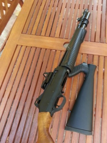 Hola a todos, pongo a la venta mi Hatsan Escort. Se trata de una escopeta de corredera 7+1. Adquirida 11