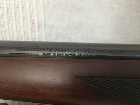 WINCHESTER 70 PRE 64 Cal.338wm

Winchester 70 Classic sporter, cerrojo pre64 cal. 338 WM customizado por 12