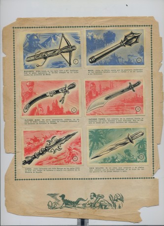 Hola. Hace tiempo me regalaron una joya. Se trata de un albun de cromos de armas que es una pasada. No 71