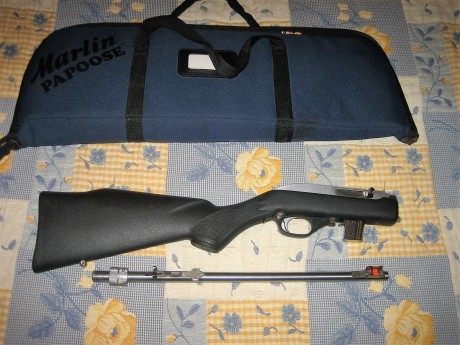 Hola. Vendo esta carabina de acero inoxidable calibre 22LR. 275€ portes incluidos. Está en Asturias. 11