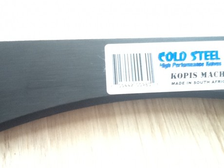 Machete KOPIS de la marca Cold Steel sin uso, completamente a estrenar junto con su funda original!
El 01