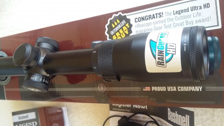 Vendo visor Bushnell legend 3-9x50. Tubo de pulgada y control lateral de paralaje. Lentes muy claras y 10
