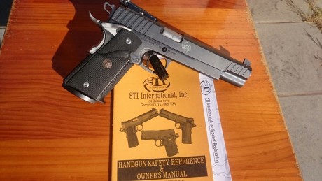 Buenos días foreros. Vendo una pistola STI Targer Master, de 9 m.m.  Precio 950 € .  El arma esta en  00