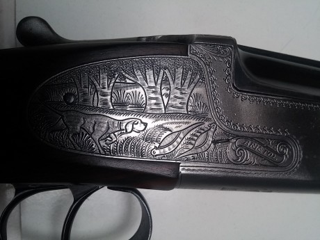 Se vende o se cambia superpuesta Sarriugarte modelo Bristol, calibre 20/70, cañones de 71 cm, expulsores, 01