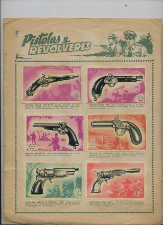 Hola. Hace tiempo me regalaron una joya. Se trata de un albun de cromos de armas que es una pasada. No 101