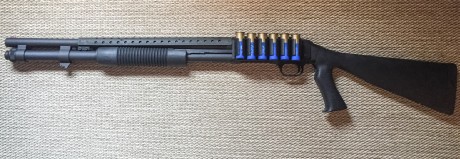 Hola a todos:
Vendo mi Mossberg 590. El arma está nueva a estrenar. Capacidad de carga 9 + 1. Longitud 02