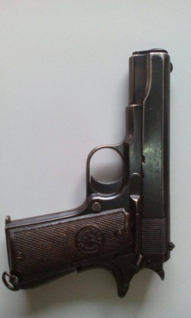 Cambio pistola TAULER Super Police de 9Cto. inutilizada solo fresado recámara y en Libro de coleccionista, 01