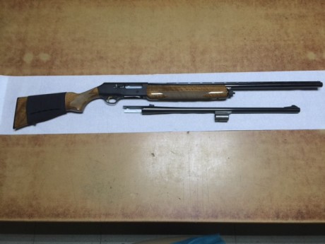 Hola, vendo por no usar escopeta FN 80 SL SEMIAUTOMÁTICA calibre 12 solo estrenada.
Las maderas están 00
