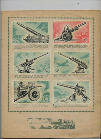 Hola. Hace tiempo me regalaron una joya. Se trata de un albun de cromos de armas que es una pasada. No 11