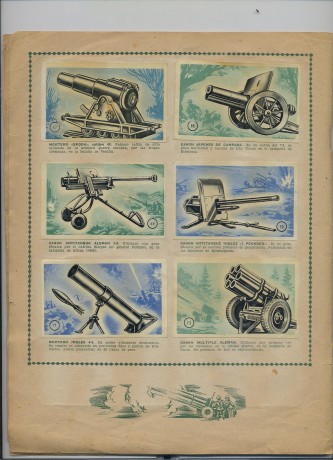 Hola. Hace tiempo me regalaron una joya. Se trata de un albun de cromos de armas que es una pasada. No 10