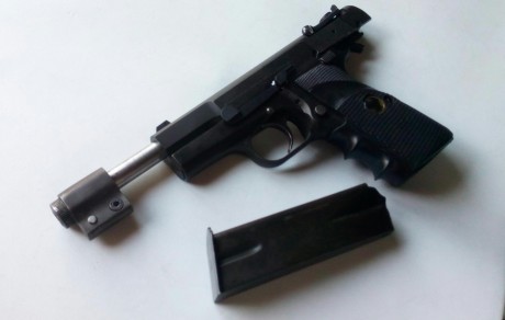Buenas tardes compañeros. Vendo esta preciosa pistola BROWNING GP 35 9mm pb, CON EL CAÑÓN DE 6 PULGADAS, 40