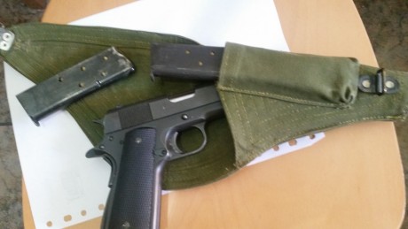 Vendo norinco 1911 A1 de norinco 
la vendo por no usar tiene 3 años
comprada nueva
maletin,funda lona 20