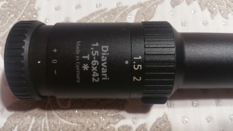 Se vende visor a estreno Zeiss  Diavari Clasicc 1,5/6X42, tubo de 30mm,retícula 4 en primer plano focal 00