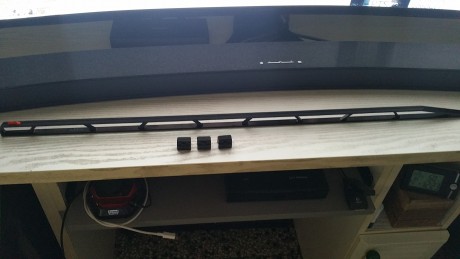 vendo banda alta de 2cm de altura de aluminio valida para escopetas con cañon de 76 cm a estado montada 01