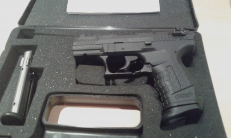 Buenas, tengo que hacer hueco en el armero.

Vendo una Walther P22, cañon corto. calibre 22 lr.
Tiene 00