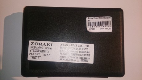 Buenas tardes.

Pongo a la venta mi zoraki M906 titanio.

9mm pak

Como mucho tiene 5 tiros de prueba, 02