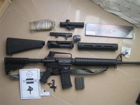 Vendo Ar15 marca Olimpic con accesorios ( gatillo ajustable JARD, dos Uper uno de ellos con carril weawer 02