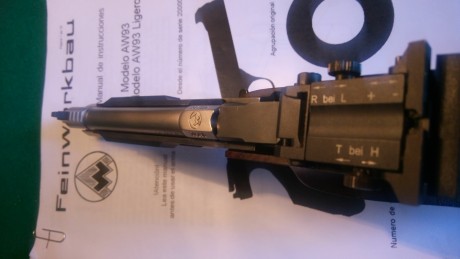 Vendo pistola cl. 22 mod. AW 93, en perfecto estado de todo, con instrucciones en castellano.
Precio algo 02