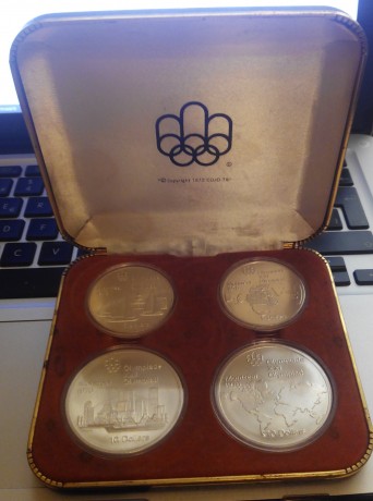 Vendo éste lote de monendas conmemorativas de los juegos olimpicos de 1976 en Montreal de plata en perfecto 00