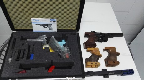VENDO PISTOLA WALTHER GSP 22, MODELO CLASICO CON CARRO MODELO EXPERT DEL 32, EN PERFECTAS CONDICIONES, 00