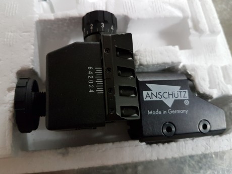 Vendo diopter zurdo para match o carabina aire.
Precio 100 €
Gastos de envio a cuenta del comprador. 20