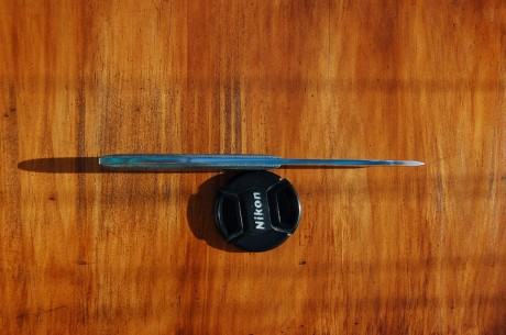 - Enzo Trapper N690Co scandi. Está usado, aunque reafilado y pulido (es duro de pulir el puñetero), pero 41