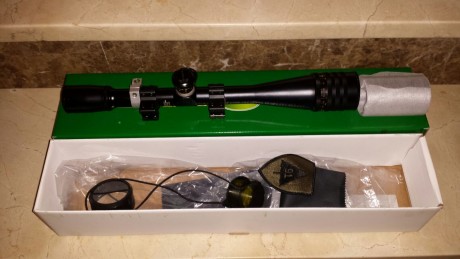 Hola por avandóno de aficción se vende un visor weaver T 36 a estrenar con monturas super match y nivel 01