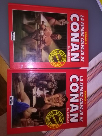 Buenas se pone a la venta colección compuesta de 47 tomos  de La espada salvaje de Conan. El precio seria 00