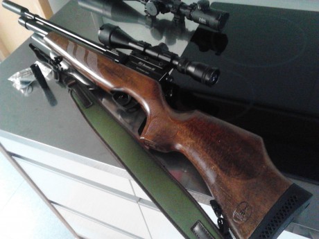 Vendo un ejemplar de Bsa Buccaner en calibre 5.5 de estricta serie y sin experimentos, se incluye visor 02