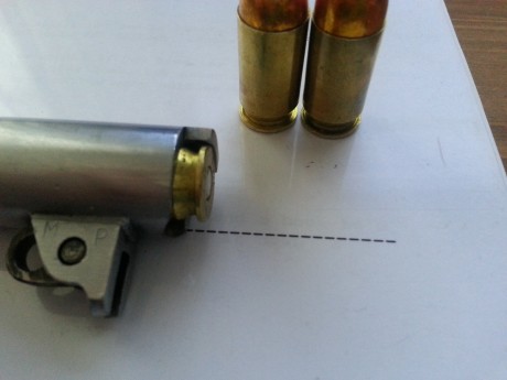 Recargue la semana pasada unos cartuchos del 45 acp de .451" y 230grains de la maca H&N estaban 00