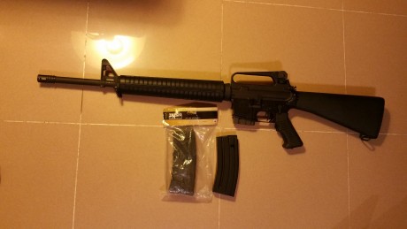 Vendo Ar15 marca Olimpic con accesorios ( gatillo ajustable JARD, dos Uper uno de ellos con carril weawer 12