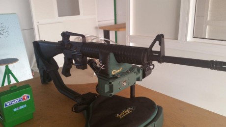 Vendo Ar15 marca Olimpic con accesorios ( gatillo ajustable JARD, dos Uper uno de ellos con carril weawer 22