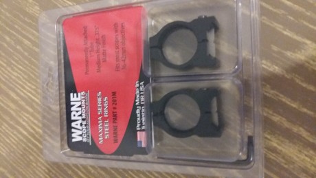 Vendo anilas warne nuevas de pulgada para visores de hasta 44 de diámetro. 35 euros con envio incluido. 00