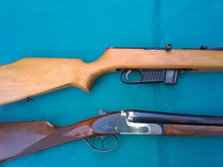 vendo dos escopetas, una aya matador acl. 12 en estado medio
maderas regular, resto bueno. ajuste bascula-cañones 01