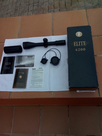 vendo visor bushnell elite 4200 tactical 6-24x50.
tubo de 30,reticula mil-dot en segundo plano focal,etc.
el 12