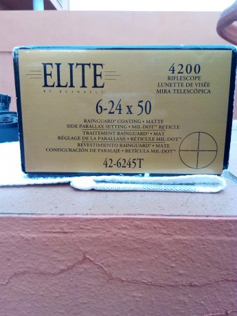 vendo visor bushnell elite 4200 tactical 6-24x50.
tubo de 30,reticula mil-dot en segundo plano focal,etc.
el 20